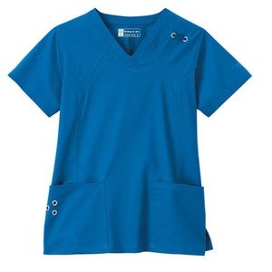 Bio Medical Uniform Scrub Top Royal 19034-064